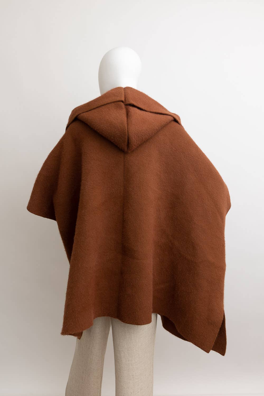 Hooded Ruana: Black