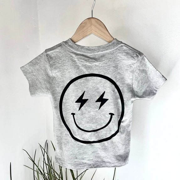 Lightning Smiley Face Tee