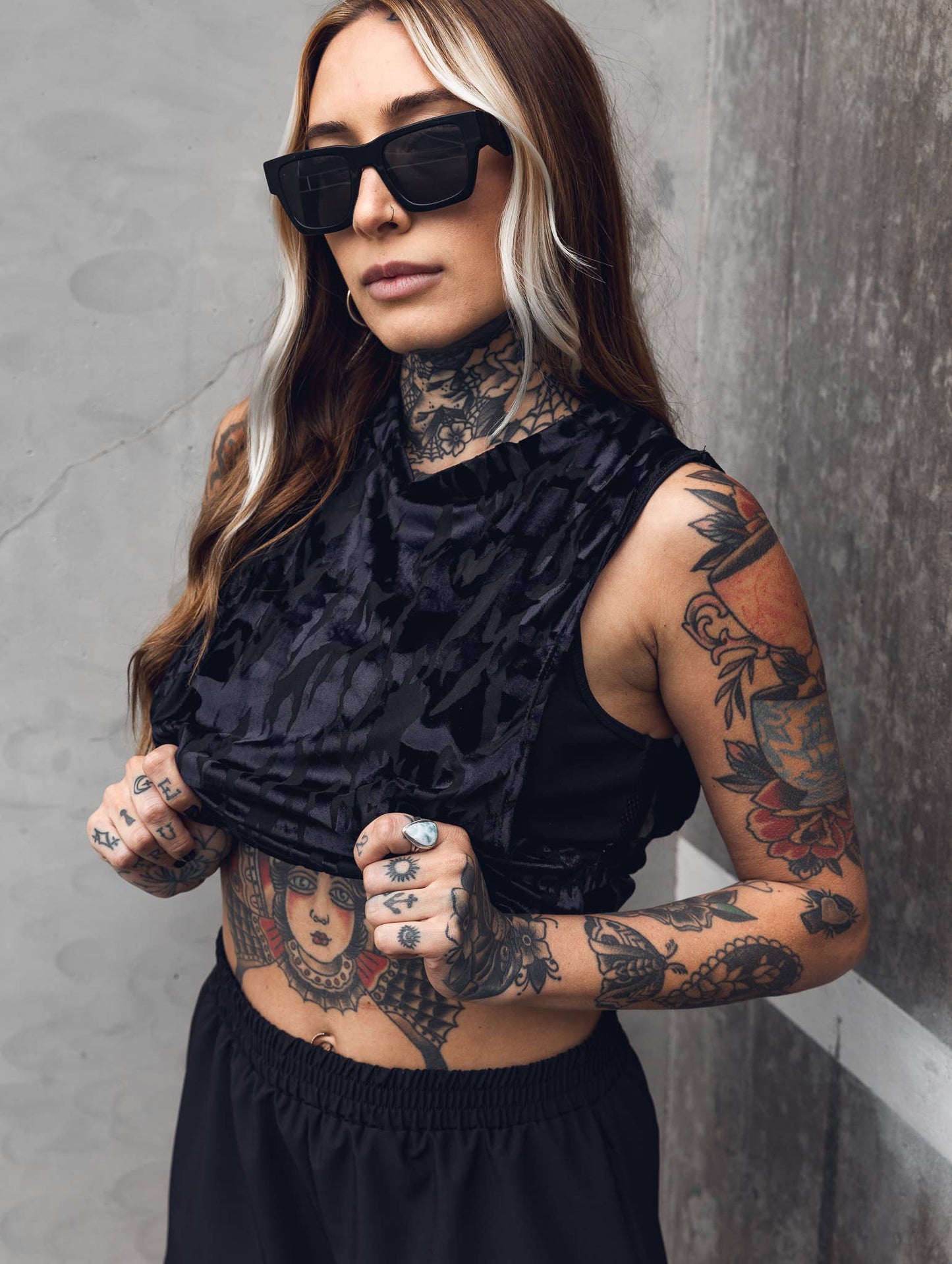 Slate Crop Tank