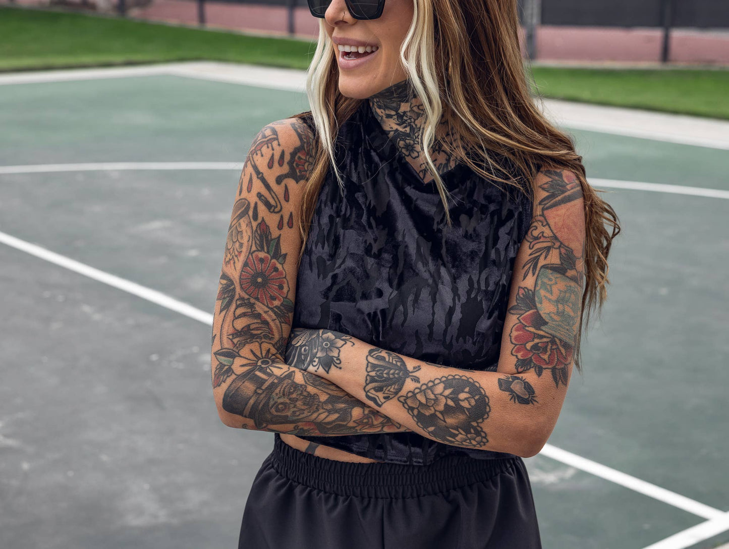 Slate Crop Tank