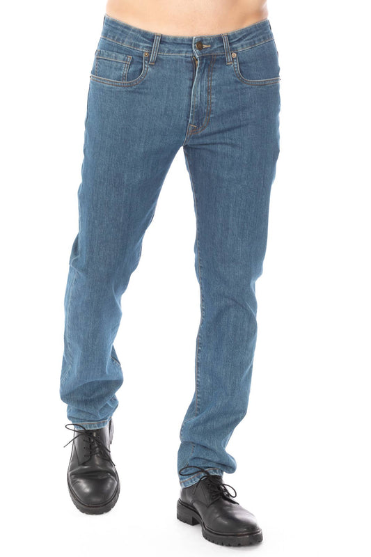 Straight Fit Dark Blue Denim Jeans