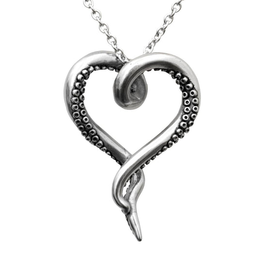 Tentacle Heart Stainless Steel Necklace