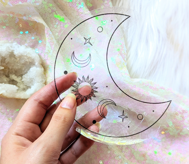 Moon Phase Sun Catcher Vinyl Decals