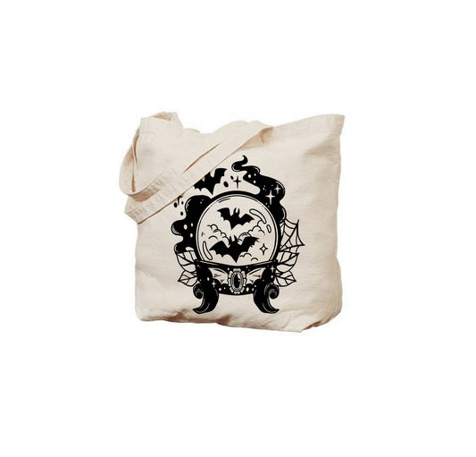 Crystal Ball / Mushroom Magic Halloween Tote bags