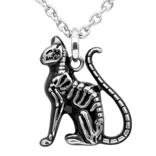 Mini Cat Bone Stainless Steel Necklace